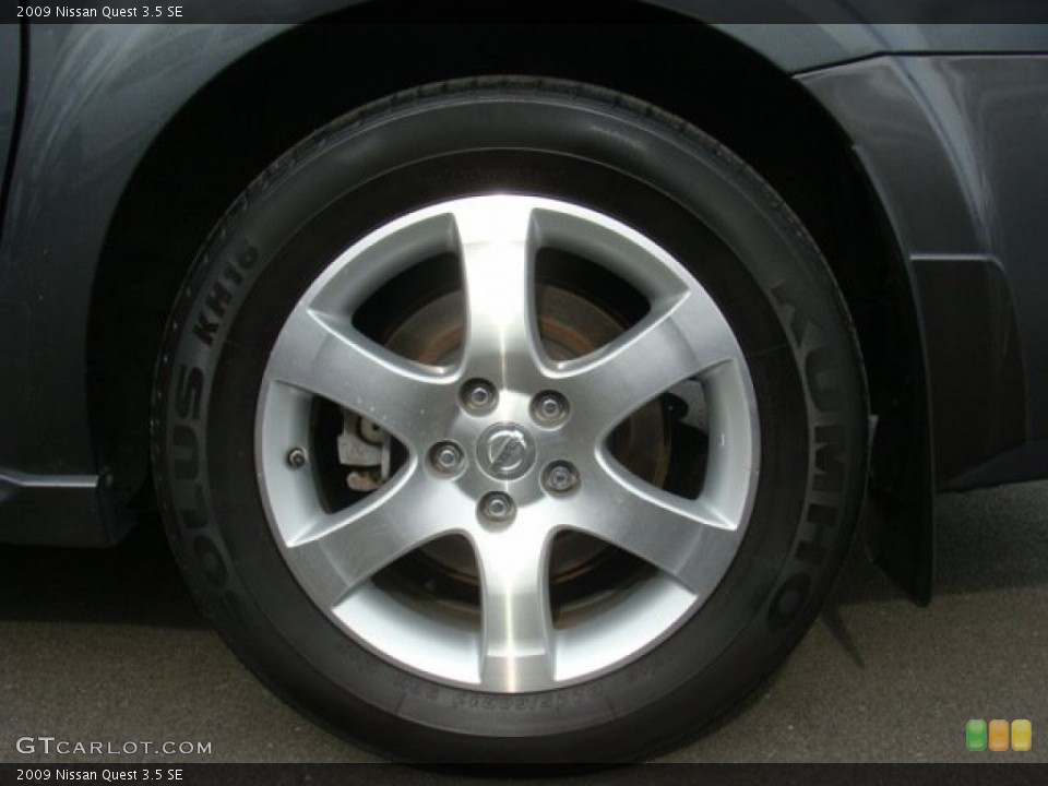 2009 Nissan Quest 3.5 SE Wheel and Tire Photo #76943359