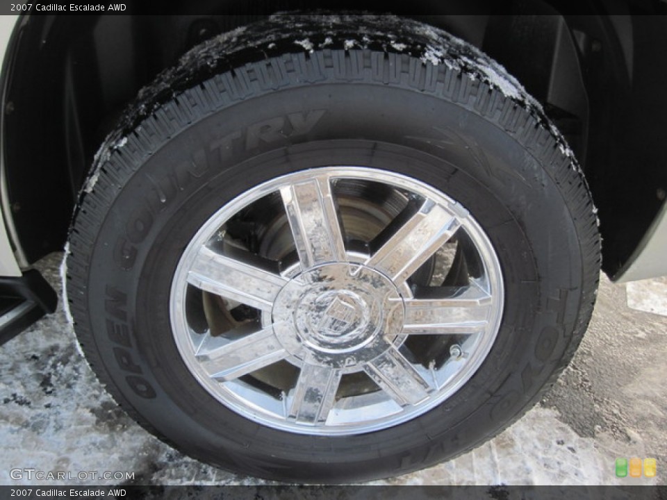 2007 Cadillac Escalade AWD Wheel and Tire Photo #76944169