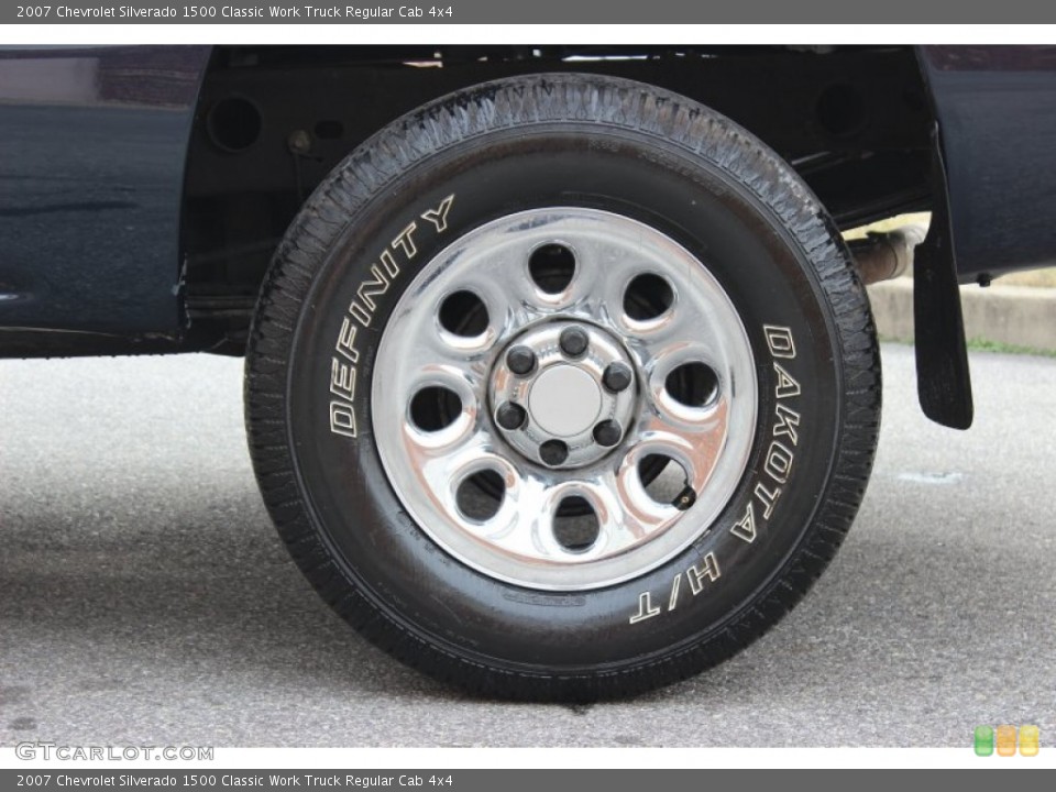2007 Chevrolet Silverado 1500 Classic Work Truck Regular Cab 4x4 Wheel and Tire Photo #76946883