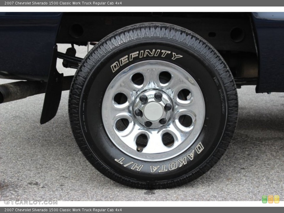 2007 Chevrolet Silverado 1500 Classic Work Truck Regular Cab 4x4 Wheel and Tire Photo #76946911
