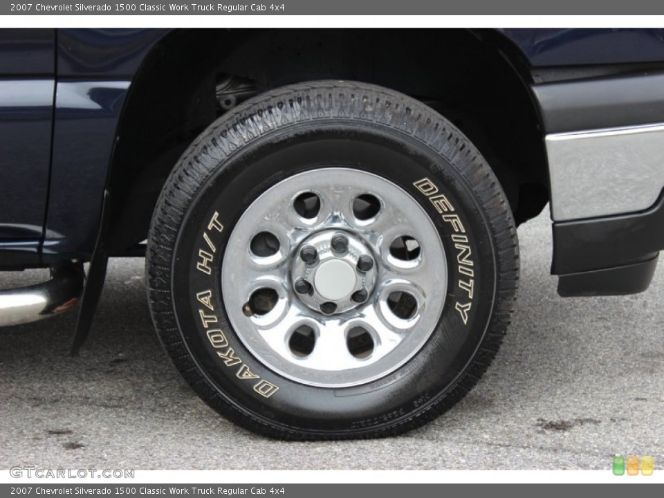 2007 Chevrolet Silverado 1500 Classic Work Truck Regular Cab 4x4 Wheel and Tire Photo #76946929