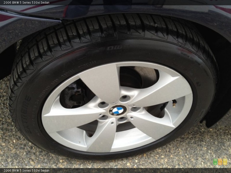 2006 BMW 5 Series 530xi Sedan Wheel and Tire Photo #76949586