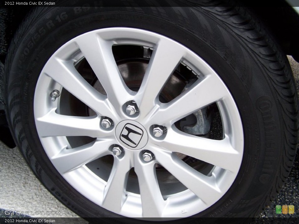 2012 Honda Civic EX Sedan Wheel and Tire Photo #76952188