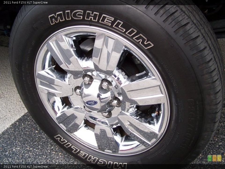 2011 Ford F150 XLT SuperCrew Wheel and Tire Photo #76954298