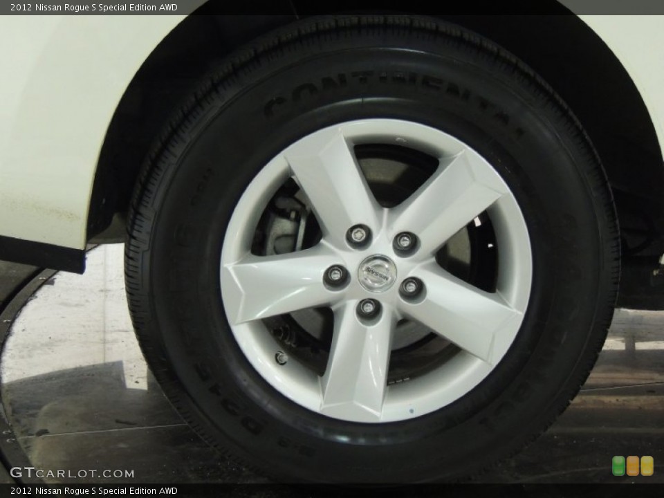 2012 Nissan Rogue S Special Edition AWD Wheel and Tire Photo #76957390
