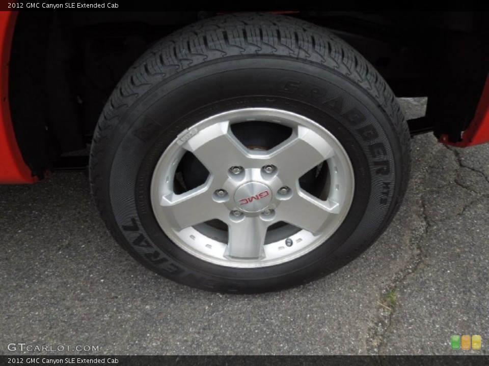 2012 GMC Canyon SLE Extended Cab Wheel and Tire Photo #76965280