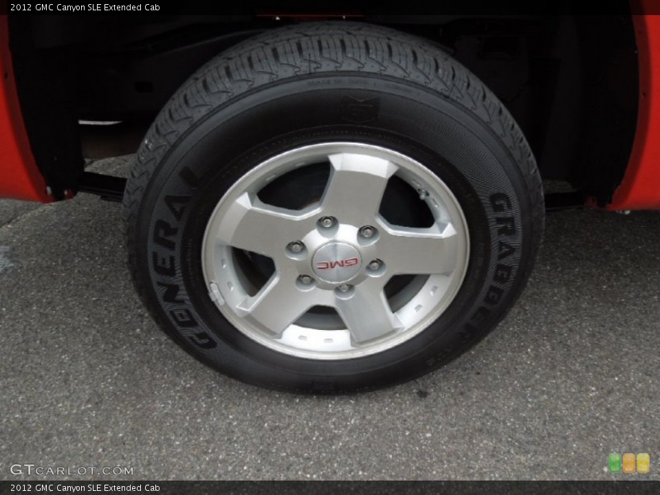 2012 GMC Canyon SLE Extended Cab Wheel and Tire Photo #76965308