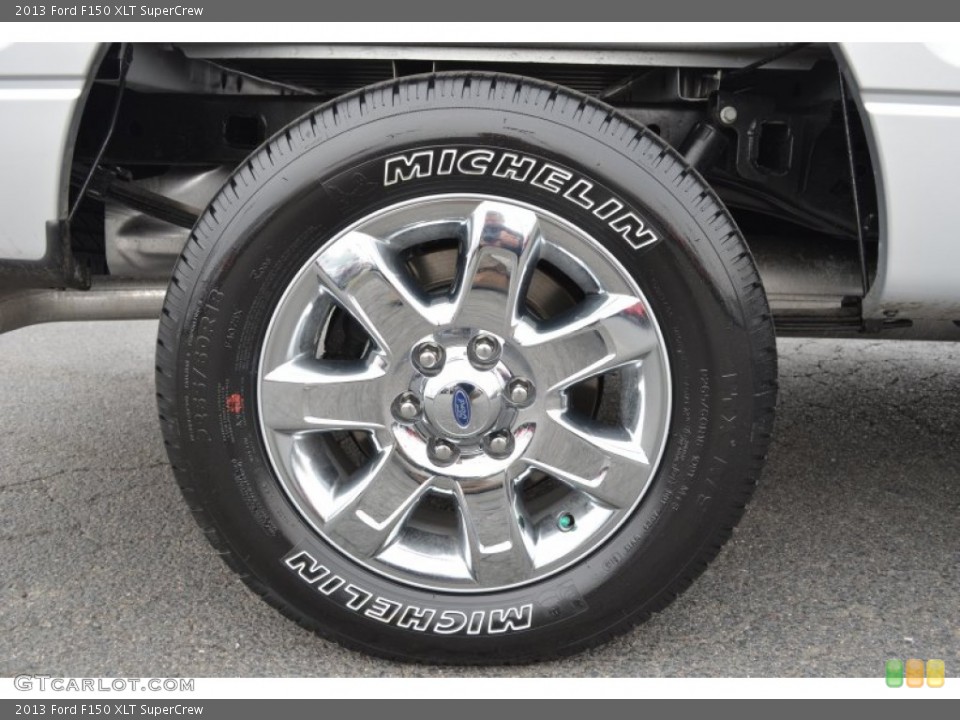 2013 Ford F150 XLT SuperCrew Wheel and Tire Photo #76969456