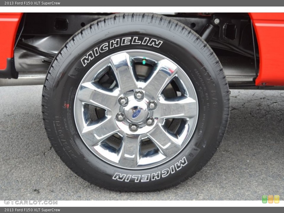 2013 Ford F150 XLT SuperCrew Wheel and Tire Photo #76970487