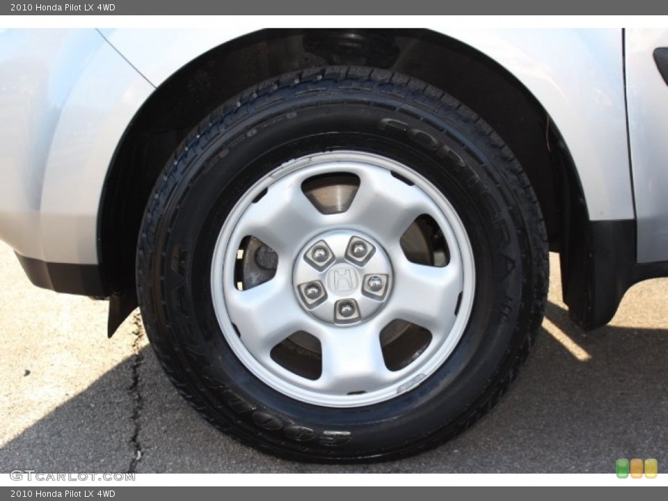 2010 Honda Pilot LX 4WD Wheel and Tire Photo #76970566