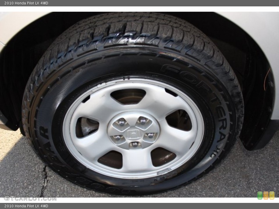 2010 Honda Pilot LX 4WD Wheel and Tire Photo #76970587