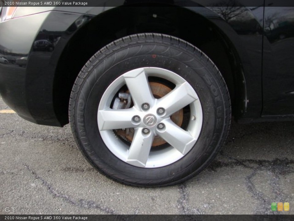 2010 Nissan Rogue S AWD 360 Value Package Wheel and Tire Photo #76977697