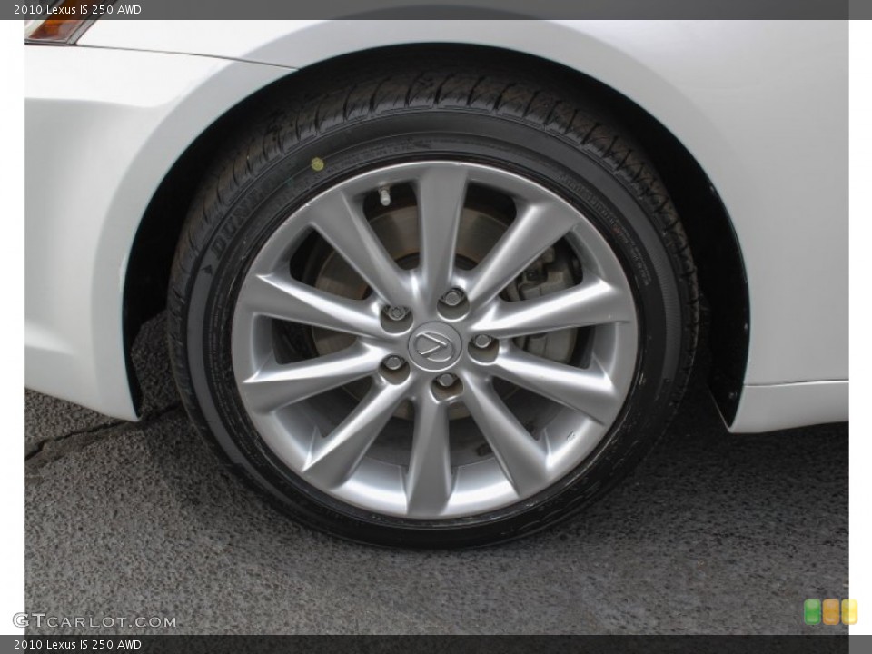 2010 Lexus IS 250 AWD Wheel and Tire Photo #76979296