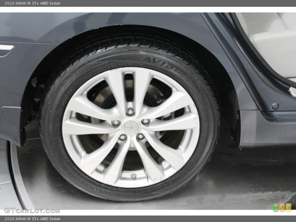 2010 Infiniti M 35x AWD Sedan Wheel and Tire Photo #76988781