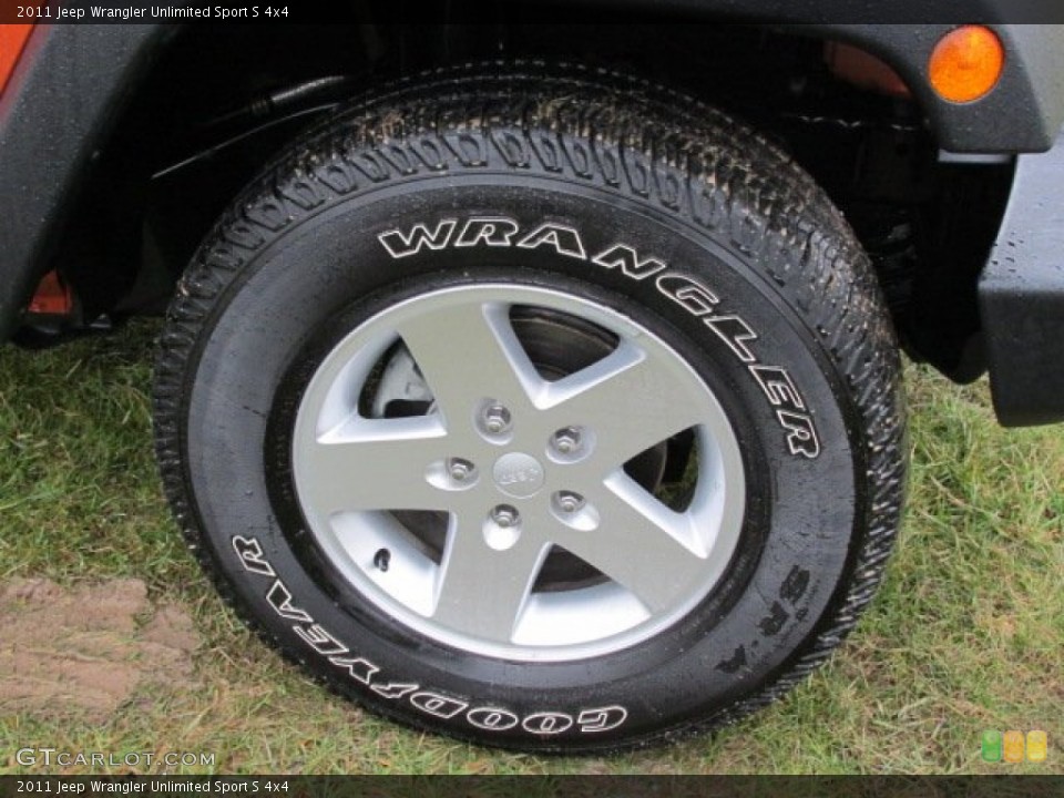 2011 Jeep Wrangler Unlimited Sport S 4x4 Wheel and Tire Photo #76995973