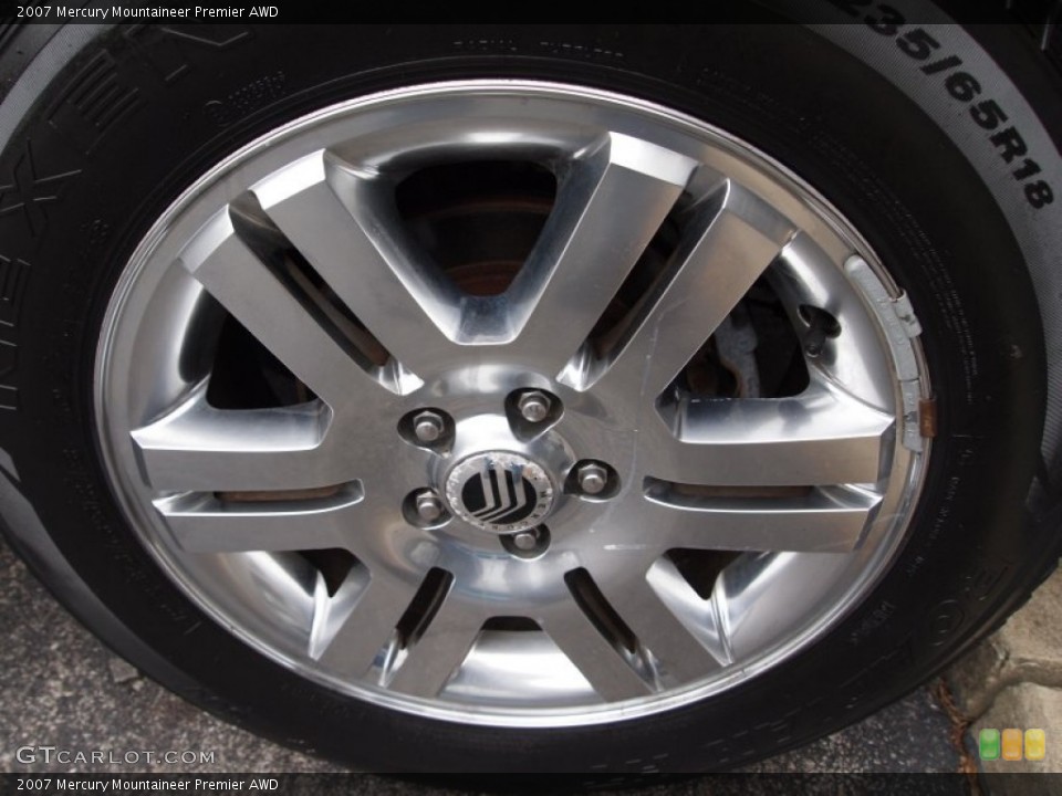 2007 Mercury Mountaineer Premier AWD Wheel and Tire Photo #76999266