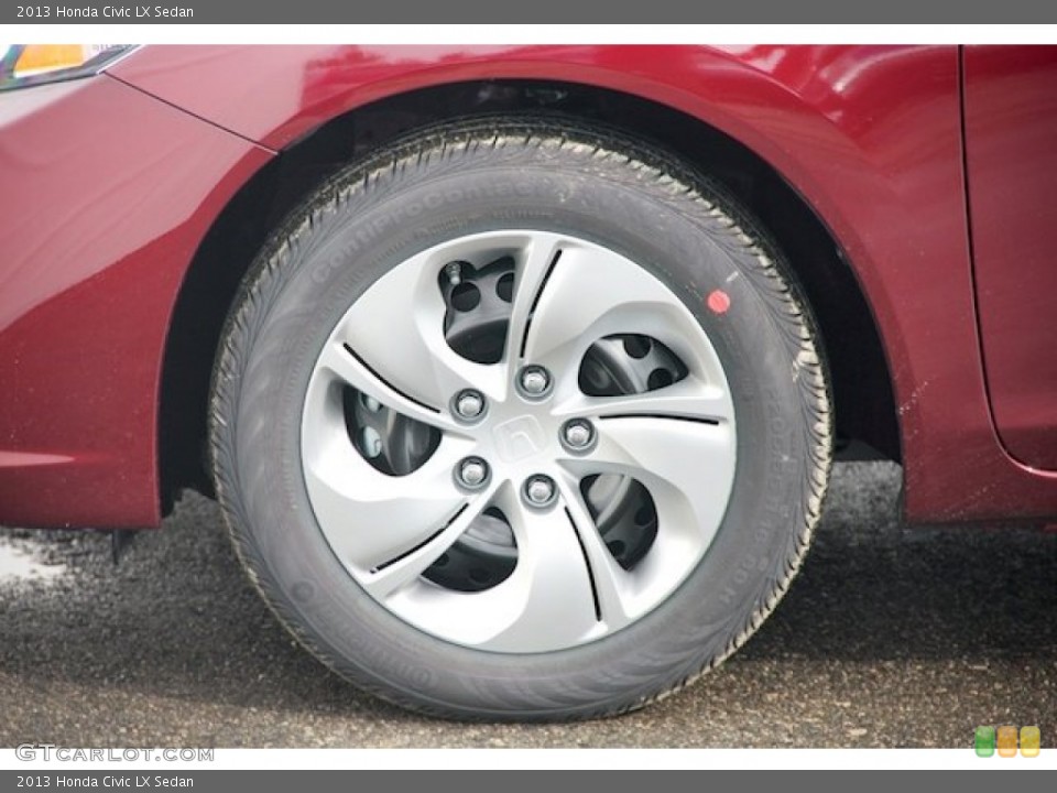 2013 Honda Civic LX Sedan Wheel and Tire Photo #77006808