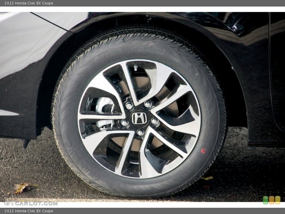 2013 Honda Civic EX Coupe Wheel and Tire Photo #77007192