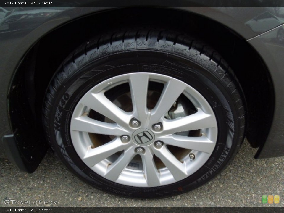 2012 Honda Civic EX Sedan Wheel and Tire Photo #77007447