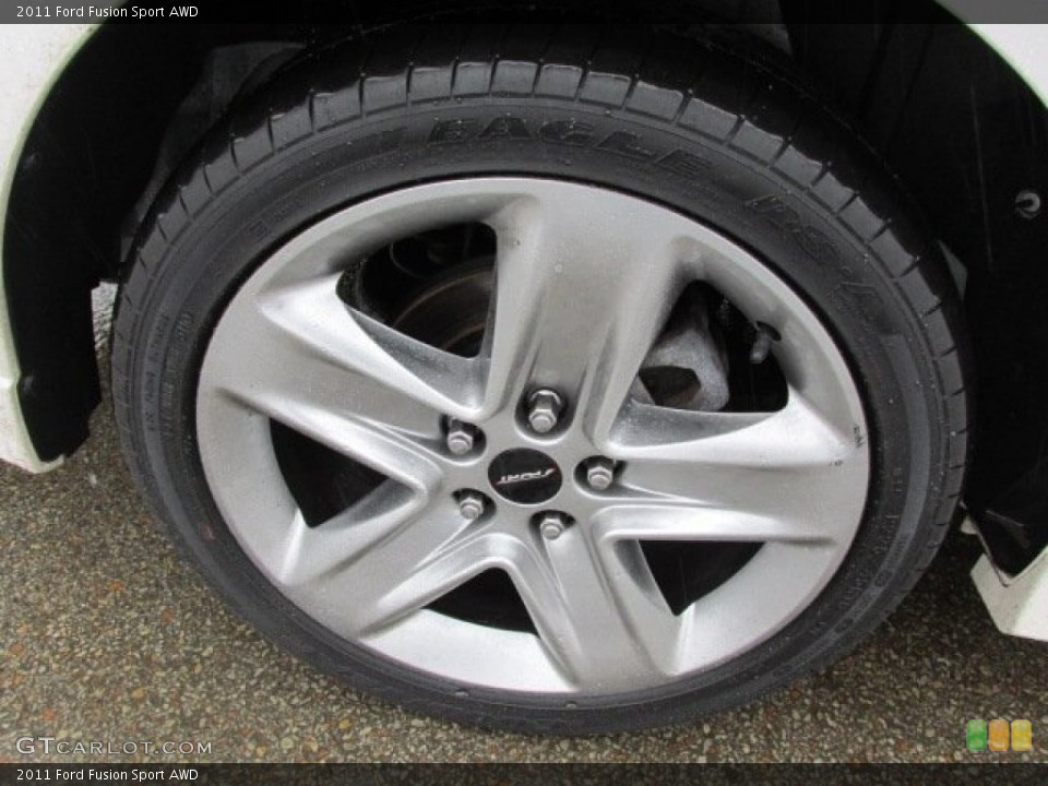 2011 Ford Fusion Sport AWD Wheel and Tire Photo #77010060