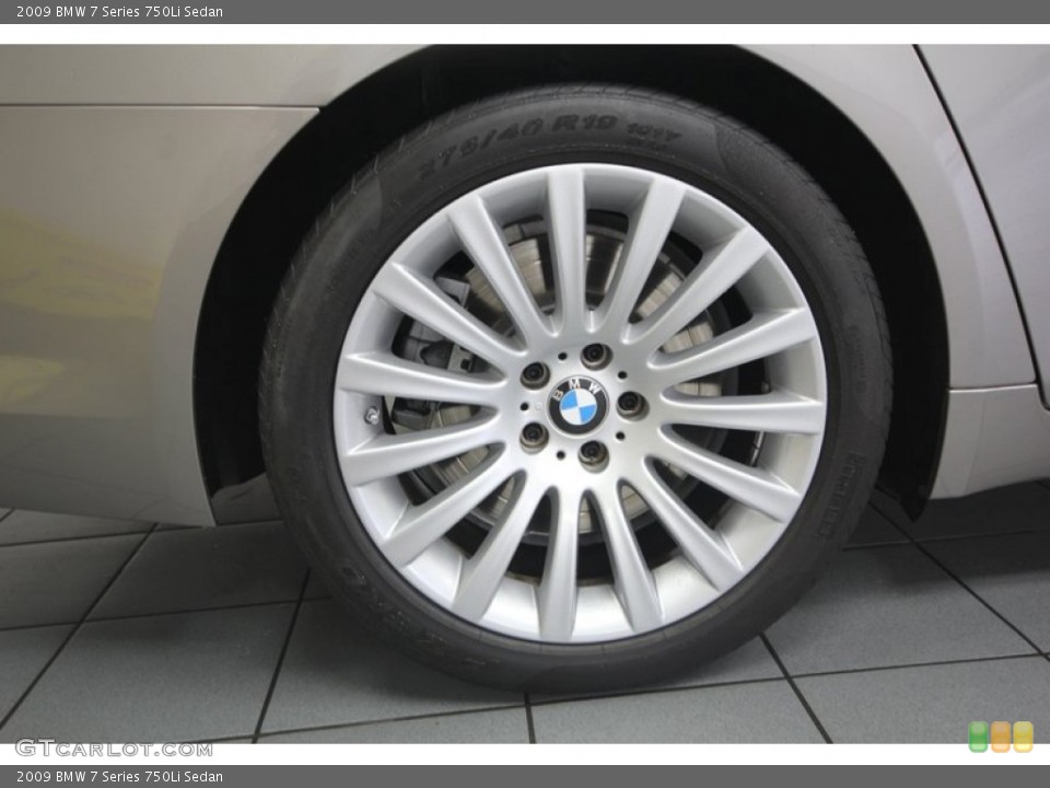 2009 BMW 7 Series 750Li Sedan Wheel and Tire Photo #77018052