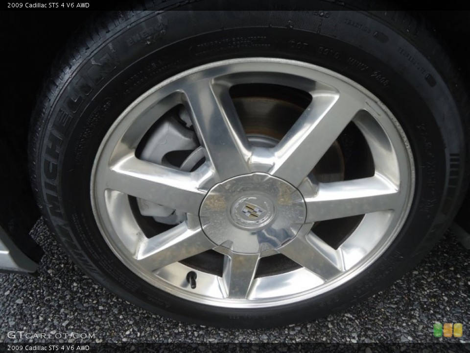 2009 Cadillac STS 4 V6 AWD Wheel and Tire Photo #77018838