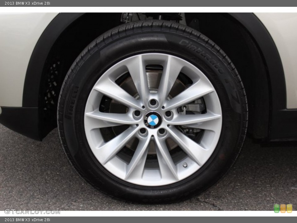 2013 BMW X3 xDrive 28i Wheel and Tire Photo #77018991
