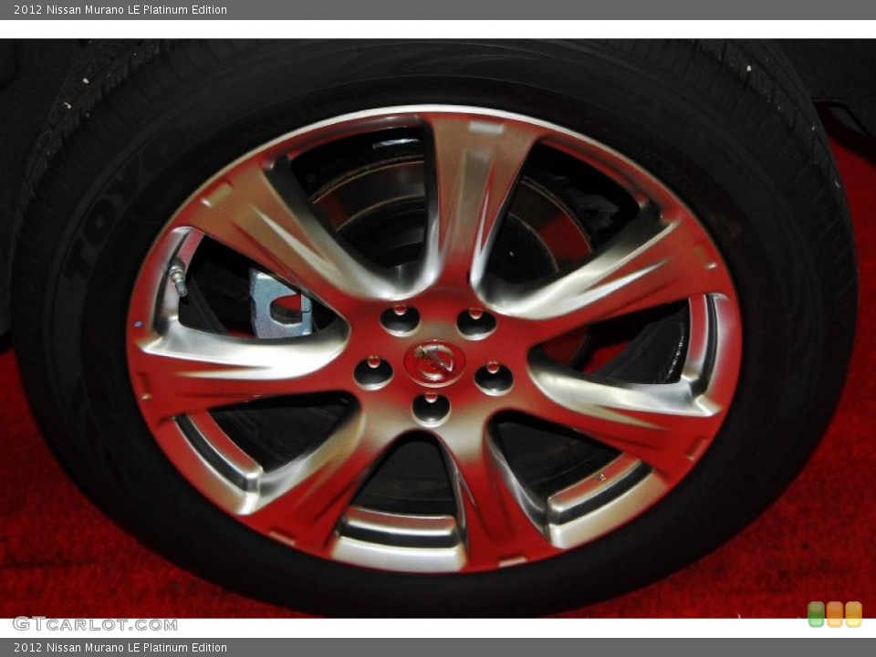 2012 Nissan Murano LE Platinum Edition Wheel and Tire Photo #77020917