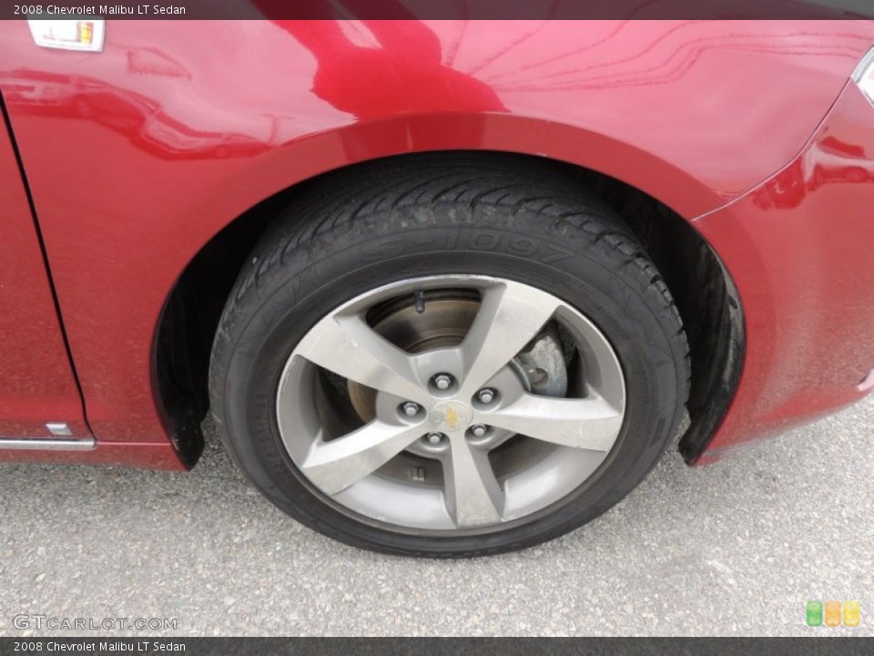 2008 Chevrolet Malibu LT Sedan Wheel and Tire Photo #77028036