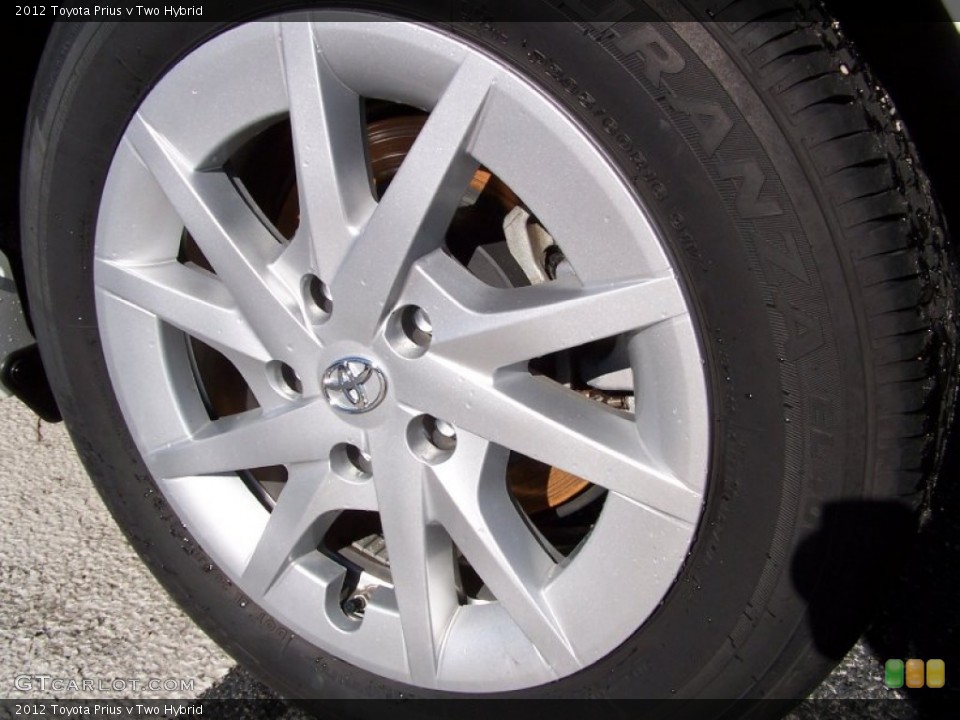 2012 Toyota Prius v Two Hybrid Wheel and Tire Photo #77032763
