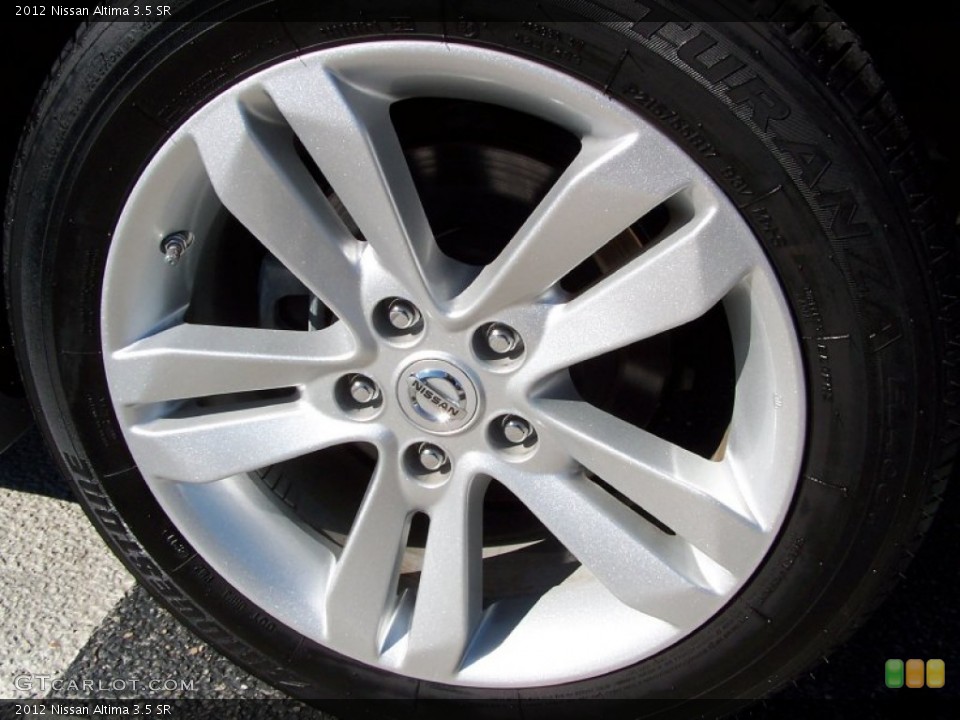 2012 Nissan Altima 3.5 SR Wheel and Tire Photo #77033988