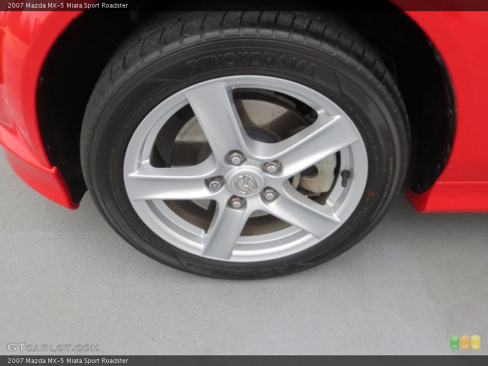 2007 Mazda MX-5 Miata Sport Roadster Wheel and Tire Photo #77035536
