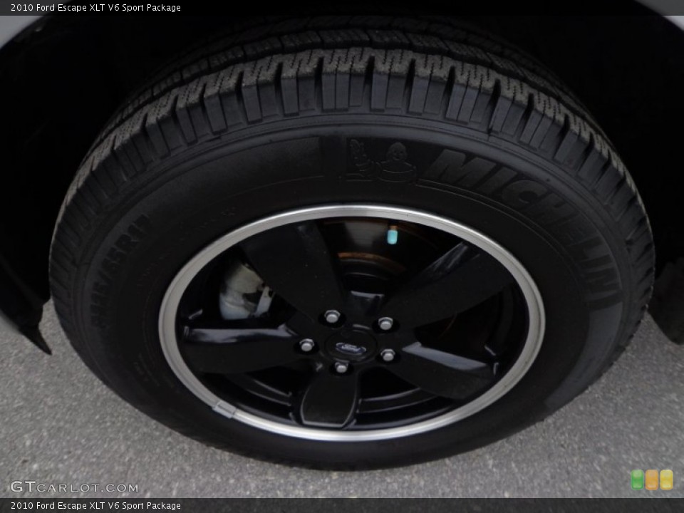 2010 Ford Escape XLT V6 Sport Package Wheel and Tire Photo #77040205