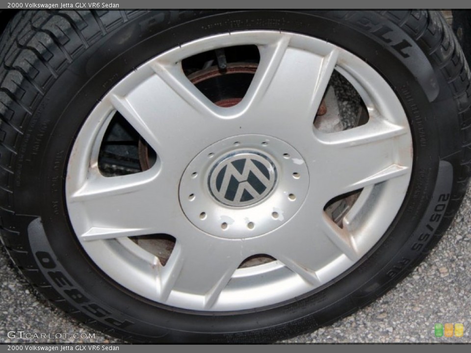 2000 Volkswagen Jetta GLX VR6 Sedan Wheel and Tire Photo #77072526