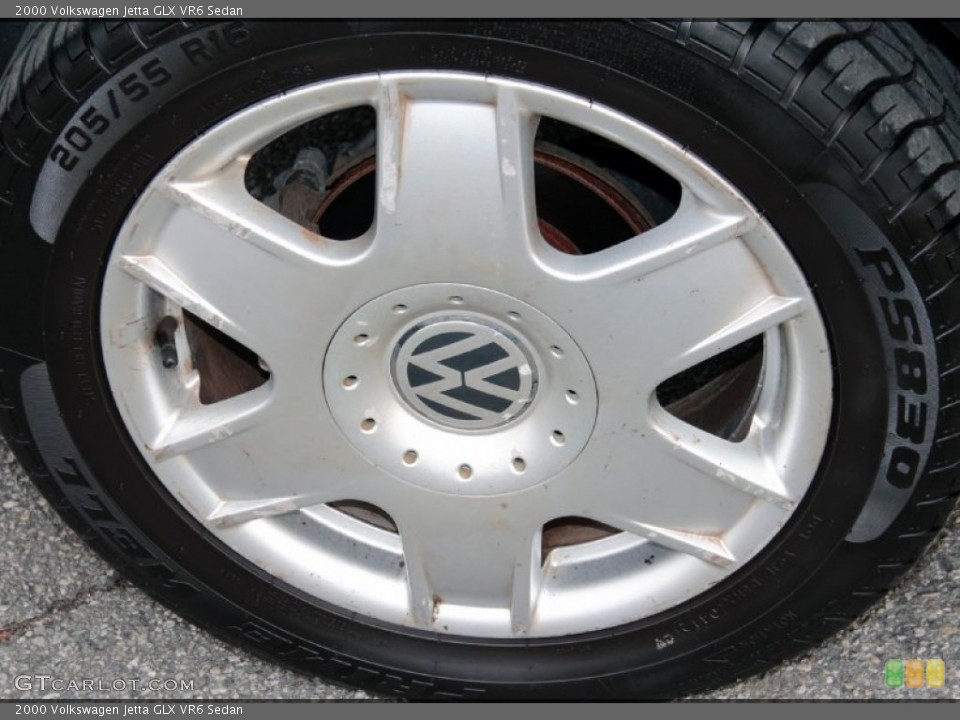 2000 Volkswagen Jetta GLX VR6 Sedan Wheel and Tire Photo #77072571