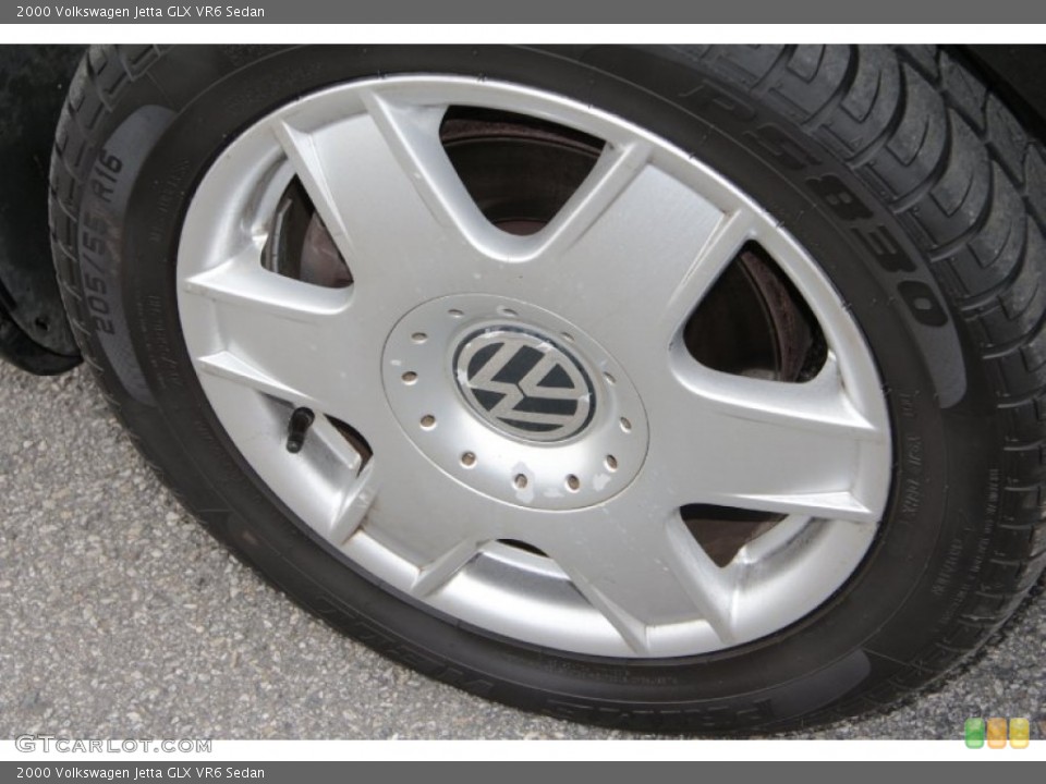 2000 Volkswagen Jetta GLX VR6 Sedan Wheel and Tire Photo #77072592