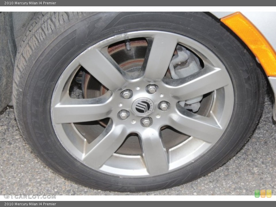 2010 Mercury Milan I4 Premier Wheel and Tire Photo #77073041