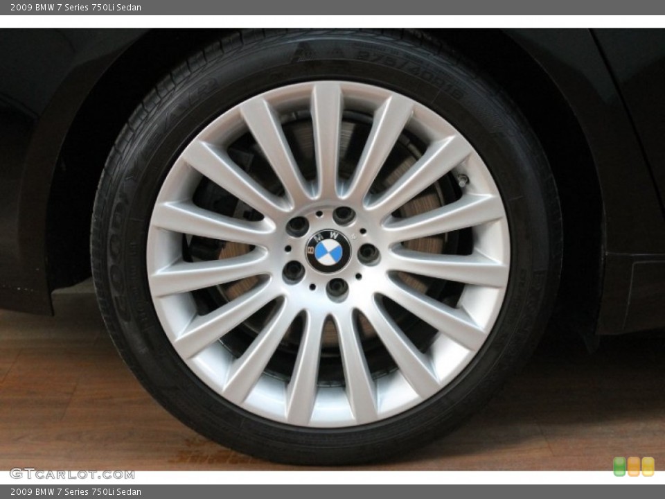 2009 BMW 7 Series 750Li Sedan Wheel and Tire Photo #77079382