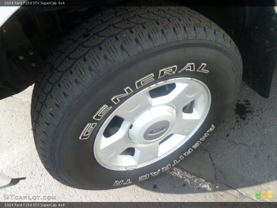 2004 Ford F150 STX SuperCab 4x4 Wheel and Tire Photo #77084681