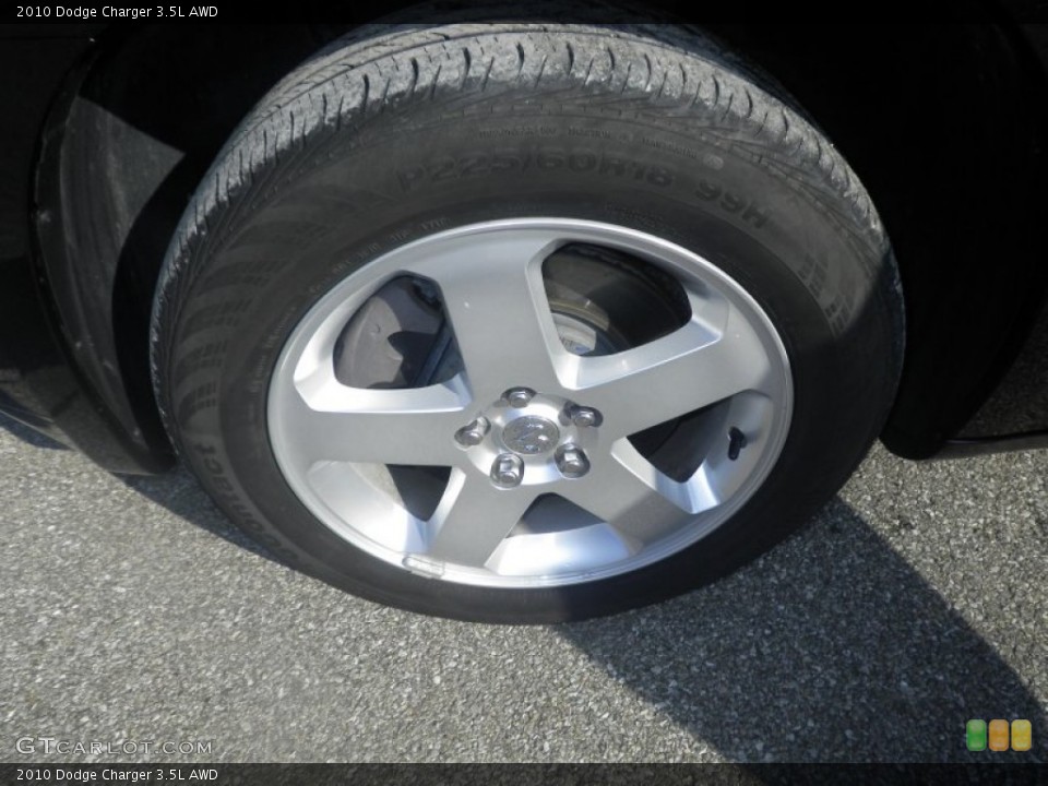 2010 Dodge Charger 3.5L AWD Wheel and Tire Photo #77085812