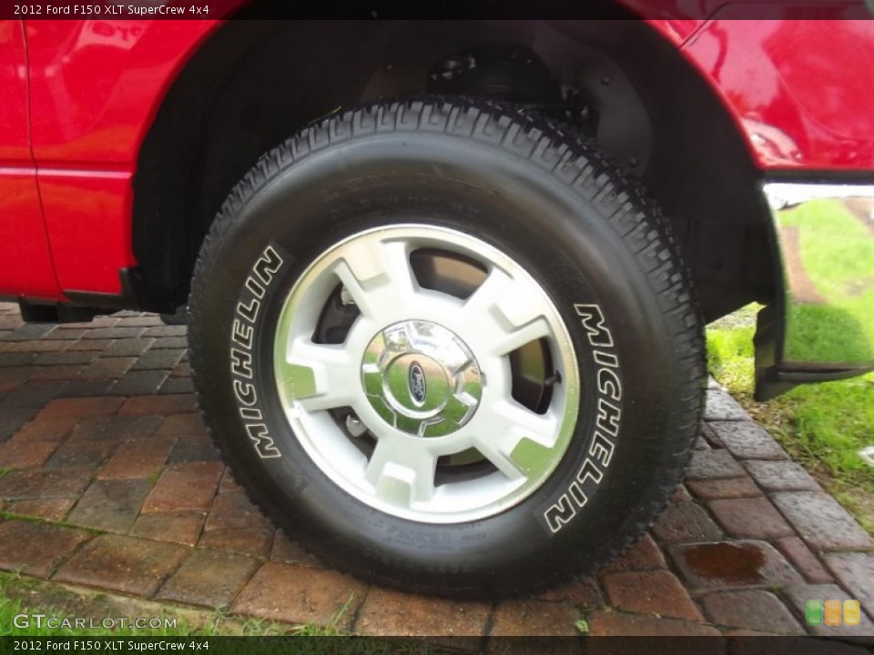 2012 Ford F150 XLT SuperCrew 4x4 Wheel and Tire Photo #77089605