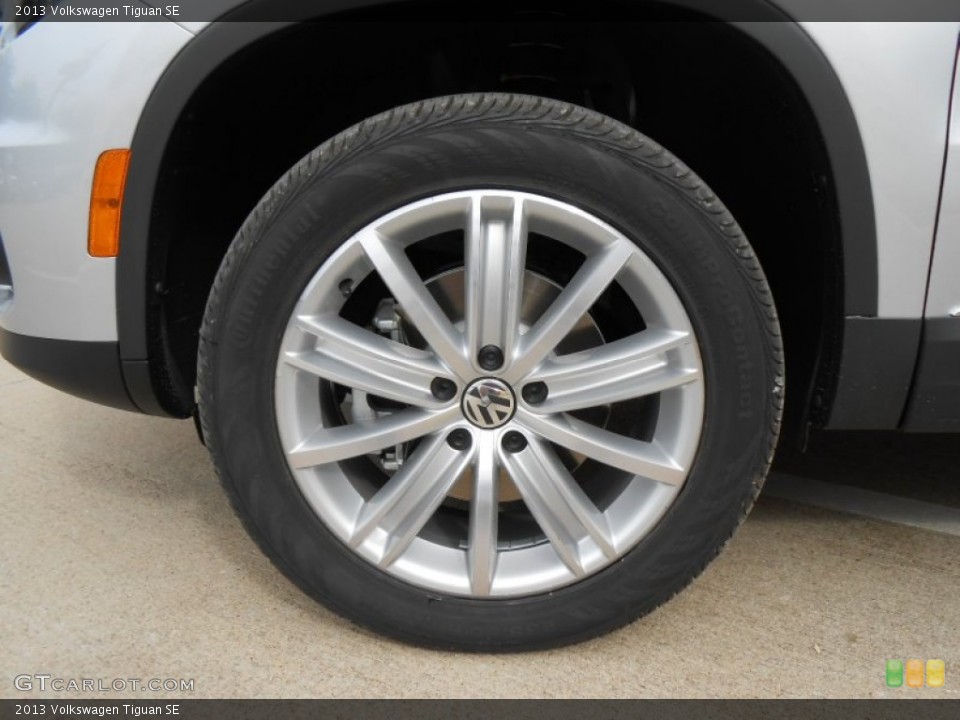 2013 Volkswagen Tiguan SE Wheel and Tire Photo #77089916