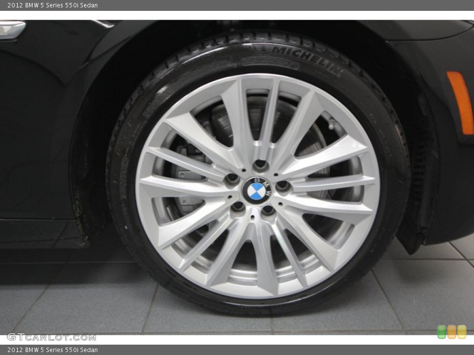 2012 BMW 5 Series 550i Sedan Wheel and Tire Photo #77090451