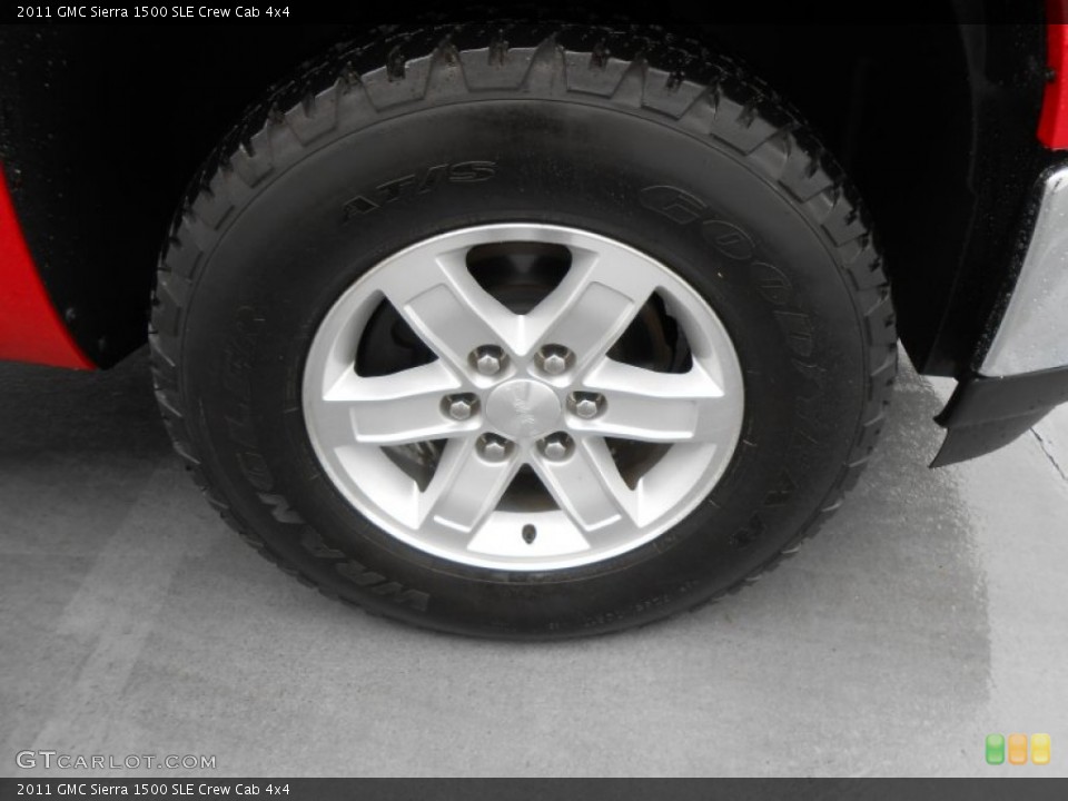 2011 GMC Sierra 1500 SLE Crew Cab 4x4 Wheel and Tire Photo #77102342