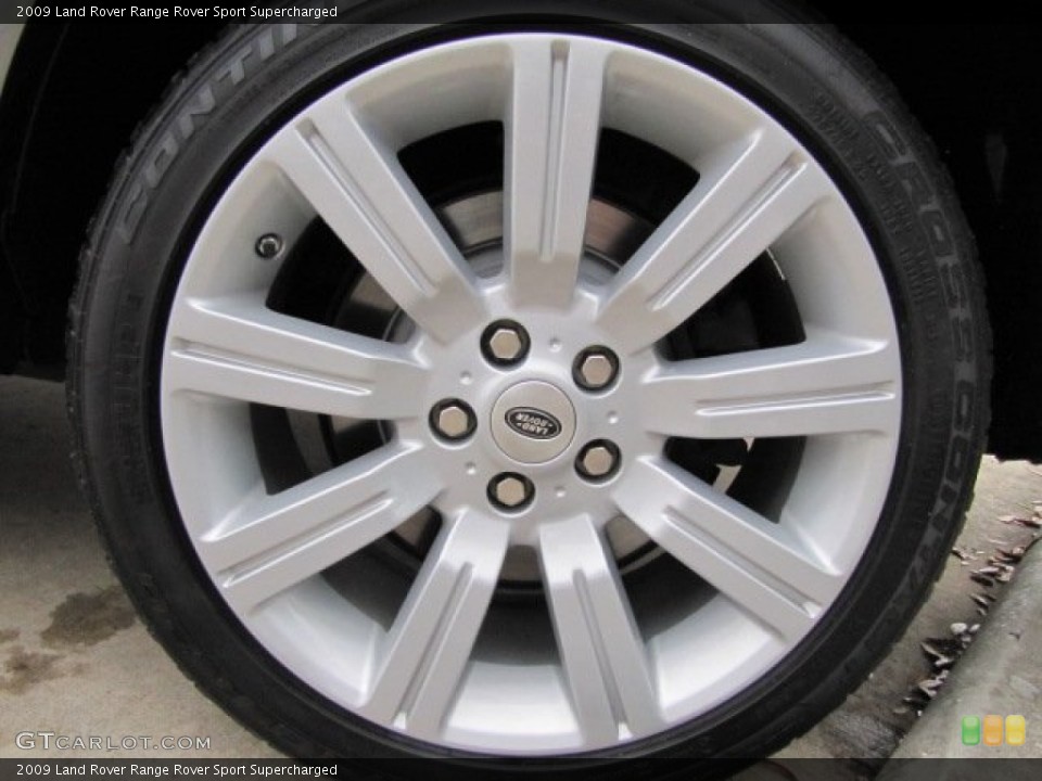 2009 Land Rover Range Rover Sport Supercharged Wheel and Tire Photo #77102866
