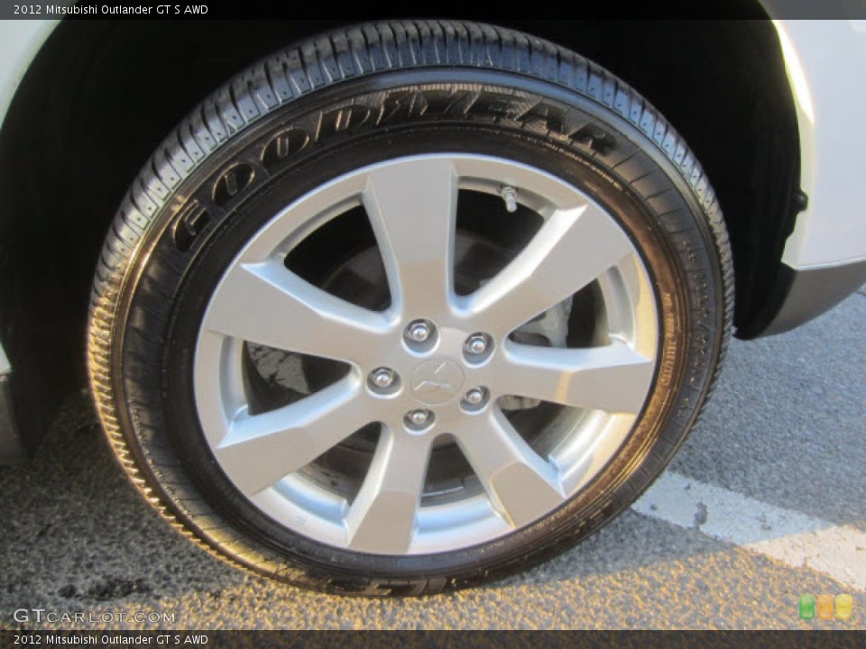 2012 Mitsubishi Outlander GT S AWD Wheel and Tire Photo #77111282