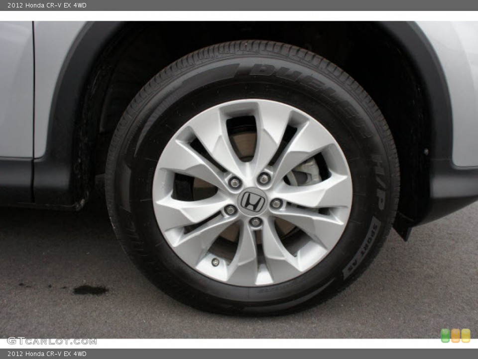 2012 Honda CR-V EX 4WD Wheel and Tire Photo #77111946