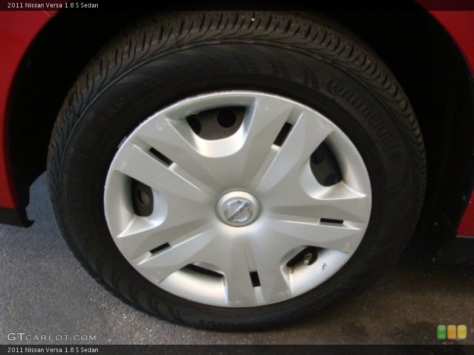 2011 Nissan Versa 1.8 S Sedan Wheel and Tire Photo #77113308