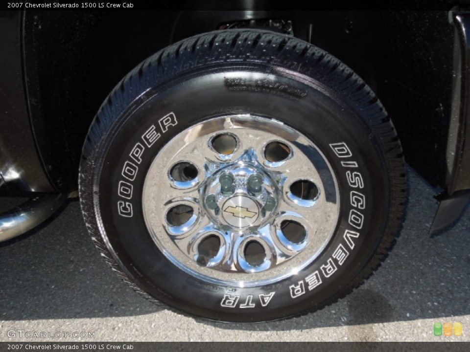 2007 Chevrolet Silverado 1500 LS Crew Cab Wheel and Tire Photo #77114759