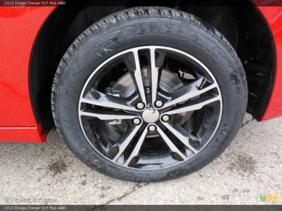 2013 Dodge Charger R/T Plus AWD Wheel and Tire Photo #77125097